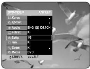 DVD-VIDEO ANYKEY Keres Könyvj. Audio ENG D5.1CH Fellirat Ki Szög 1/5 Ism. Ki Zoom Ki Média DVD ÄTHELY. VALT.