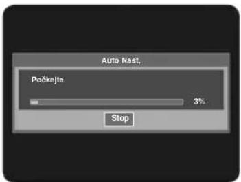 Auto Nast. Počkejte. 3% Stop