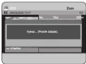 HDD JAN:02:2006 13:47 Zozn. 1/3 No. Titul Dížka Vymaz... (Prošim čakalja). Š Kapitoly