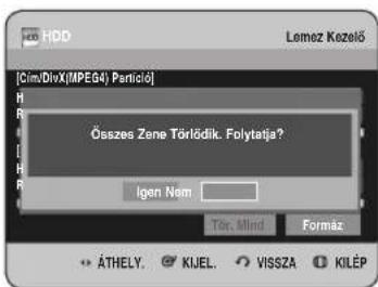 [Cim/Dix(MPEG4) Partició] Összes Zene Törtödik. Folytatja? Igen Nom Tér, Mind Formáz ATHELY. KIJEL. VISSZA KILÉP