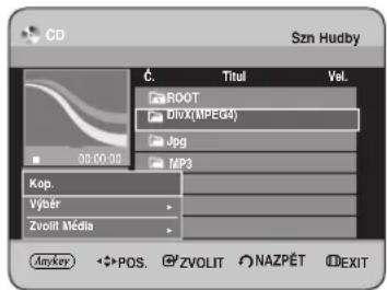 CD Szn Hudby Č. Titul Vel. ROOT DRX(MPEG4) Jpg MP3 Kop. Výsér Zvolit Média Anyker POS. ZVOLIT NAZPÉT EXIT