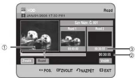 HDD JAN/01/2006 17:30 PR1 Rozd Szn Nazv. Č. 001 Road 1 Road 2 00:00:00 00:30:55 00:30:55 Zvolit Rozd Vrastit POS. ZVOLIT NAZPÉT EXIT