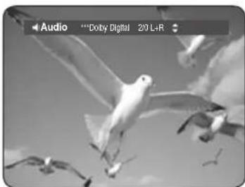 SAMSUNG DVD-HR737 - Kiválasztás az AUDIO gombbal - 1