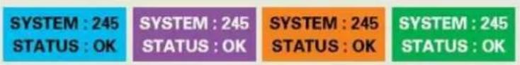 SYSTEM : 245 STATUS : OK SYSTEM : 245 STATUS : OK SYSTEM : 245 STATUS : OK SYSTEM : 245 STATUS : OK
