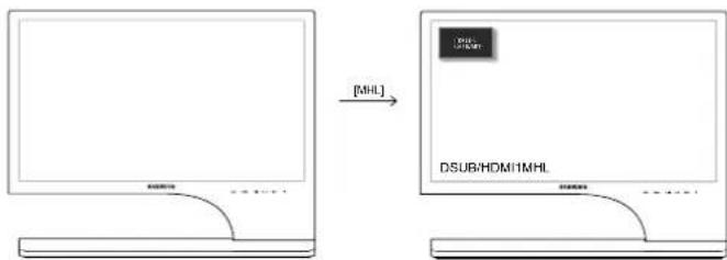 SAMSUNG S27B750H - Deaktivace funkce MHL pomocí tlačítka [MHL] - 1