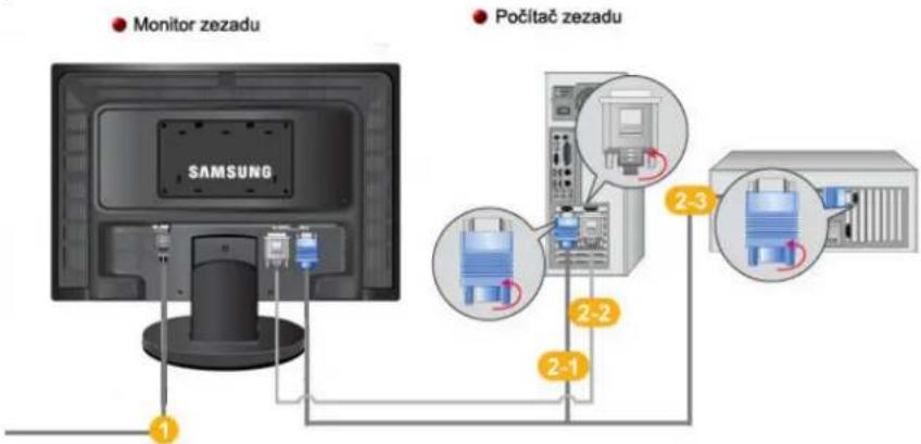 Monitor zezadu Počítač zezadu SAMSUNG 2-3 2-2 2-1