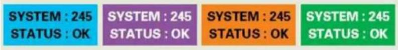 SYSTEM : 245 STATUS : OK SYSTEM : 245 STATUS : OK SYSTEM : 245 STATUS : OK SYSTEM : 245 STATUS : OK