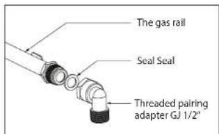 The gas rail Seal Seal Threaded pairing adapter GJ 1/2°
