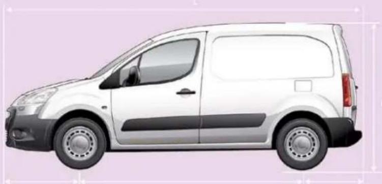 PEUGEOT Partner (2009) - Rozměry - 1