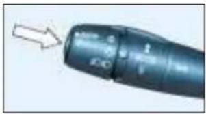 Close-up of a cylindrical mechanical component with a white arrow pointing to it, no visible text or symbols.