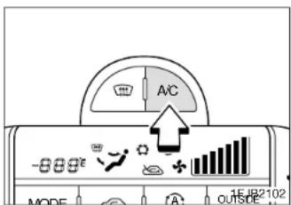 A/C MODE (A) OUTSIDE 1E 1B2102