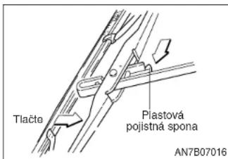 Tlačte Plastová pojistná spona AN7B07016