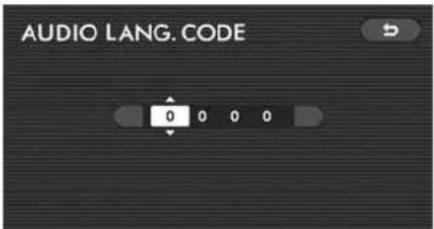 AUDIO LANG. CODE 0 0 0 0