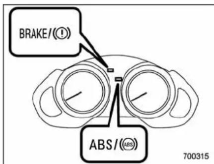BRAKE/(! ABS/(ABD) 700315