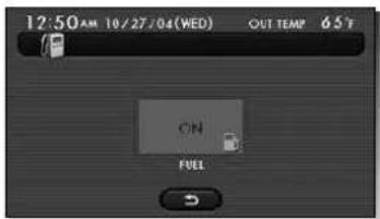 12:50 AM 10/27/04 (WED) OUT TEMP 65°F ON FUEL