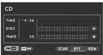 CD TIME -4:56 DISC TRACK 00 SCAN RPT RDM