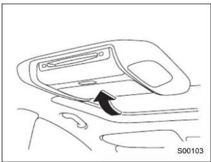 SUBARU Tribeca (2010) - ■ How to open and close the display - 3
