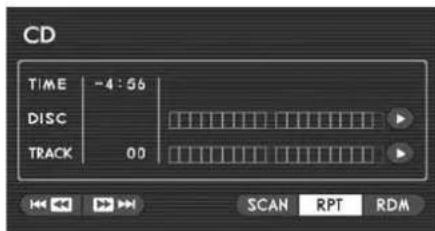 CD TIME -4:56 DISC TRACK 00 SCAN RPT RDM