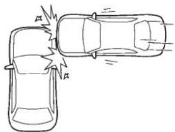 SUBARU Tribeca (2010) - ExamplesofthetypesofaccidentsinwhichtheSRScurtainairbagisunlikely todeploy. - 2