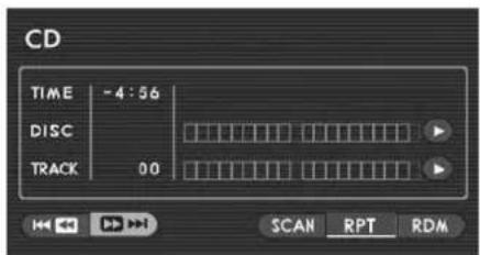 CD TIME -4:56 DISC TRACK 00 SCAN RPT RDM