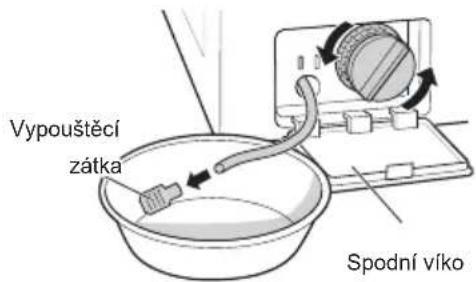 Vypouštěcí zátka Spodní víko