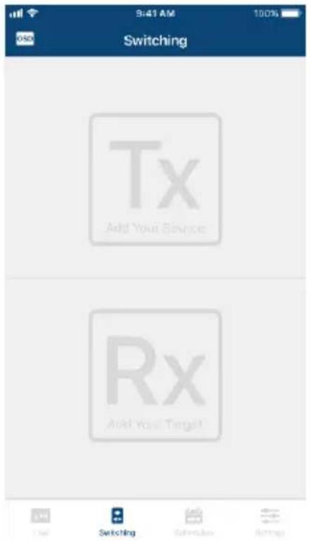 9:41 AM 100% Switching Tx Add Your Source Rx Add Your Target! The Switching Subscribe Reply
