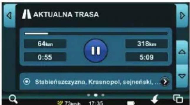 AKTUALNA TRASA 64km 318km 0:55 5:09 Stabieńskczyzna, Krasnopol, sejneński, ...