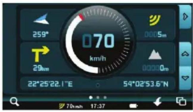 259° 070 km/h 29km 00000m 22°25'22.1"E 54°02'53.6"N 70km/h 17:37