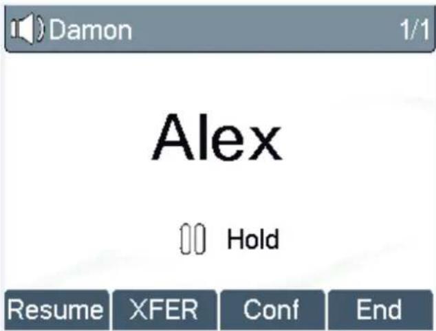 Damon 1/1 Alex Hold Resume XFER Conf End