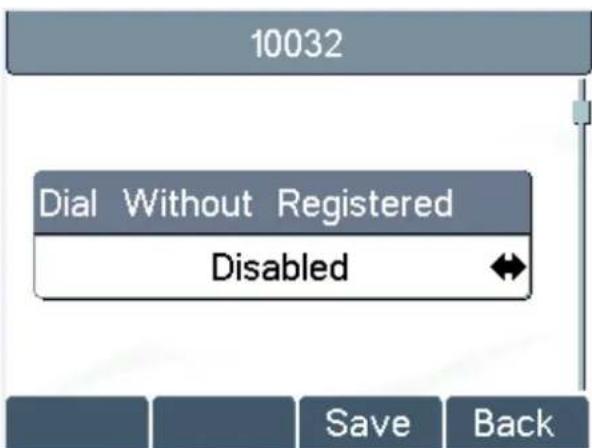 10032 Dial Without Registered Disabled Save Back