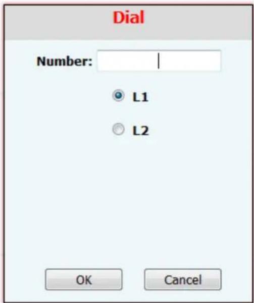 Dial Number: L1 L2 OK Cancel