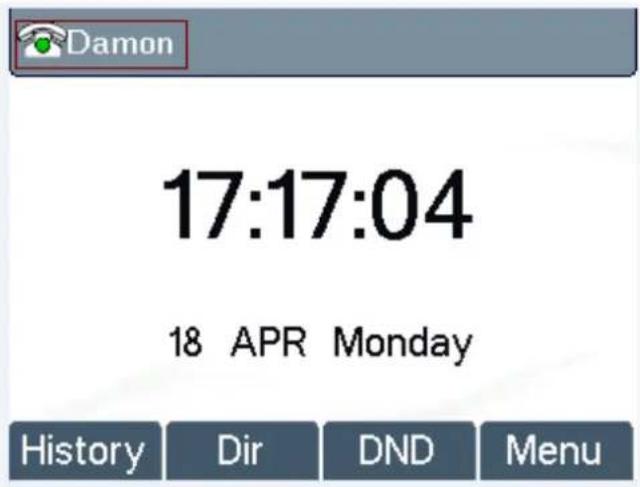 Damon 17:17:04 18 APR Monday History Dir DND Menu