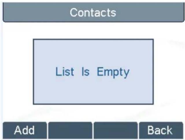 Contacts List Is Empty Add Back