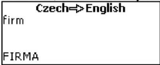 Czech=>English firm FIRMA