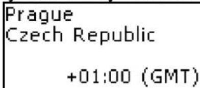 Prague Czech Republic +01:00 (GMT)