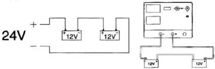 24V + - + 12V- + 12V- 12V+ 12V+