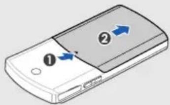 SAMSUNG GT-S5200 - Vložení SIM karty a baterie - 1