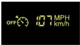 OFF 0.7 MPH 0.7 km/h