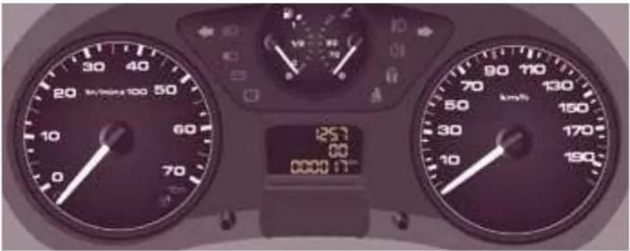 20 M/100x100 50 10 60 70 0 257 00 0000 17° 90 110 70 km/h 130 50 150 30 170 10 190