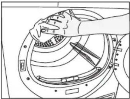 GRUNDIG GTN 37114 GP - To clean the lint filter: - 9