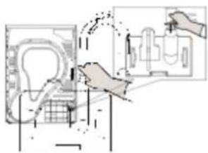 Diagram illustrating a mechanical or electrical process with labeled components and directional arrows, likely illustrating a system or procedure.