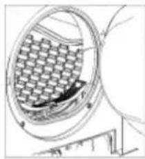 Heinner HCD-80B - Curățarea filtrului de scame - 1