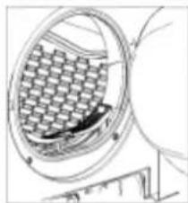 Heinner HCD-80B - Почистване на филтъра за власинки - 1