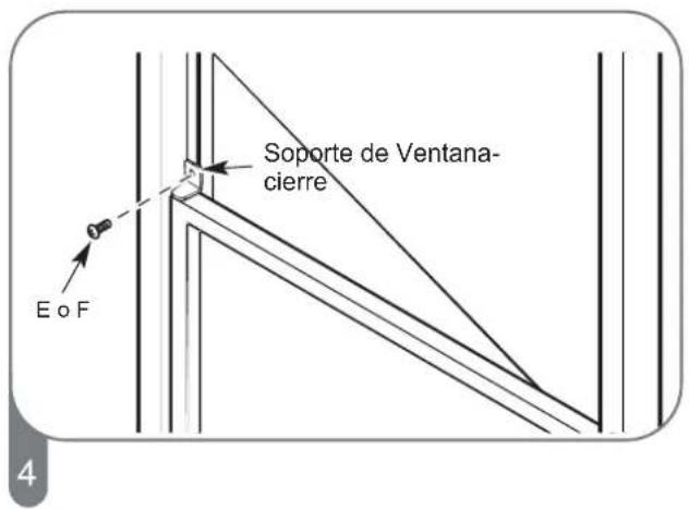 Soporte de Ventana- cierre E o F 4