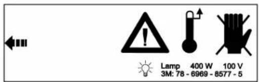 Lamp 400 W 100 V 3M: 78 - 6969 - 8577 - 5