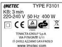 IMETEC F3101 - 3