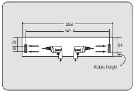 598 545.4 20 36 84 Adjust Height