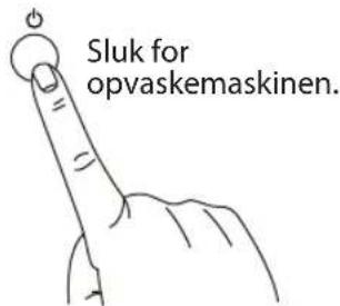 Sluk for opvaskemaskinen.