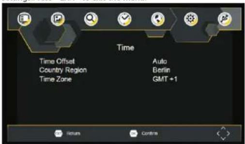 Time Time Offset Country Region Time Zone Auto Berlin GMT +1 Return Controls