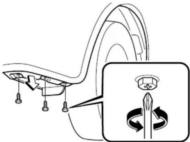 Diagram showing a mechanical component with a close-up view of its internal structure and directional arrows indicating motion or force.